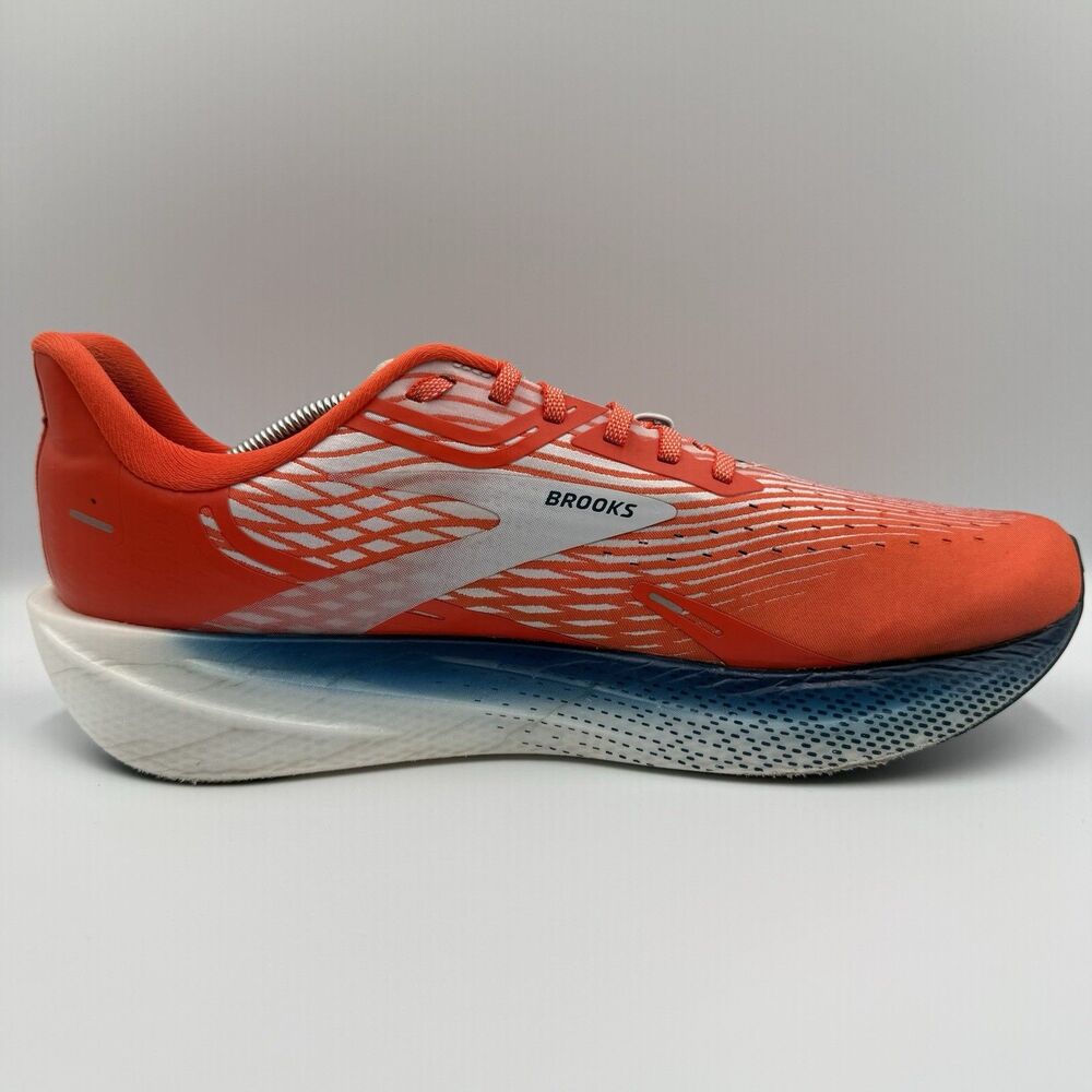 Brooks Hyperion Max Men's Size 13 Orange White Blue Running Shoes Sneakers - Picture 4 of 9